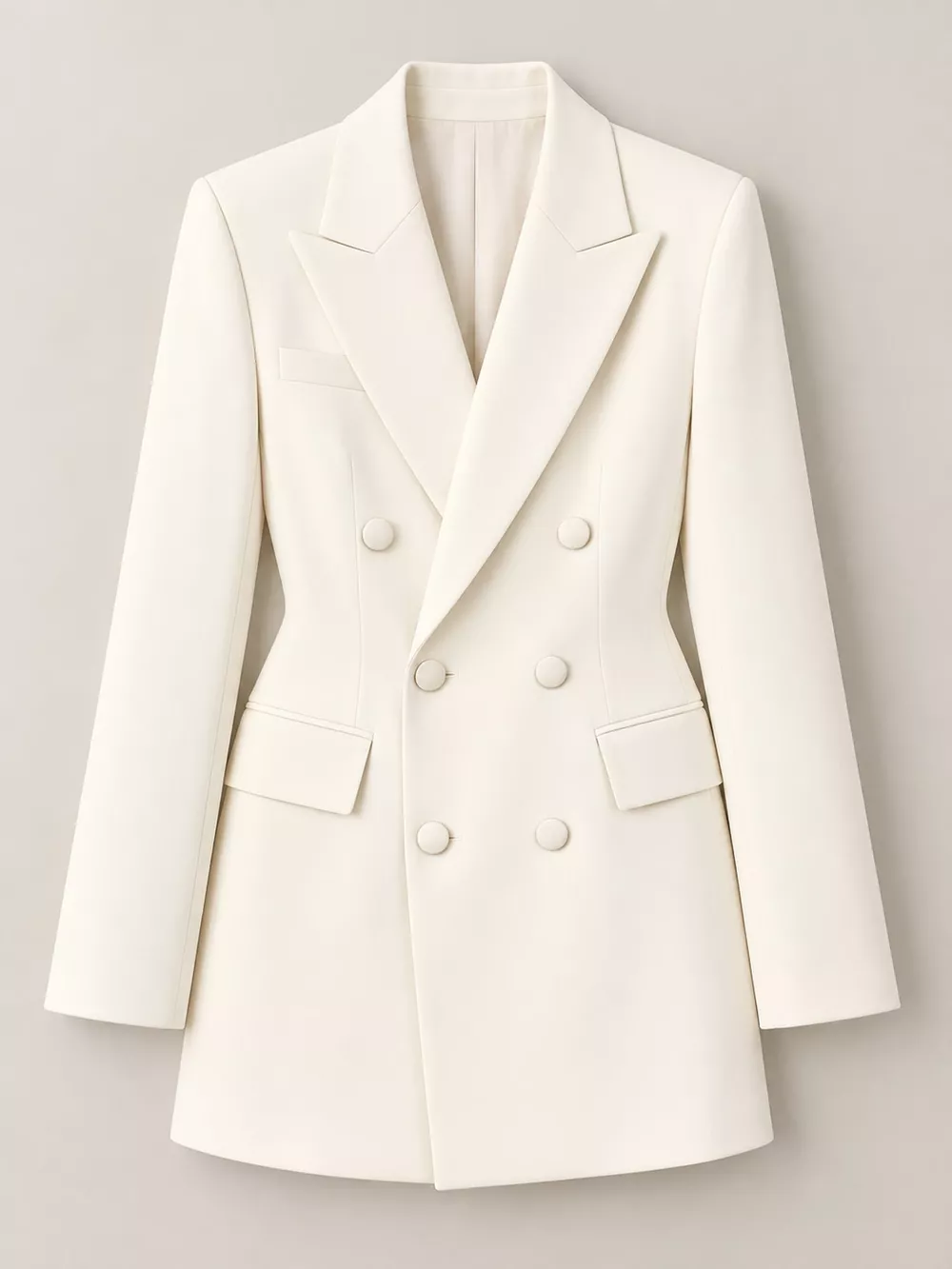 Full Size Double-Breasted Slim-Fit Blazer Plus Size, image 4