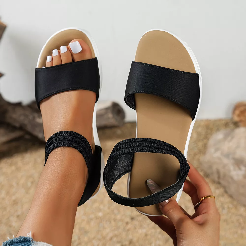 Open Toe Flats Sandals, image 3