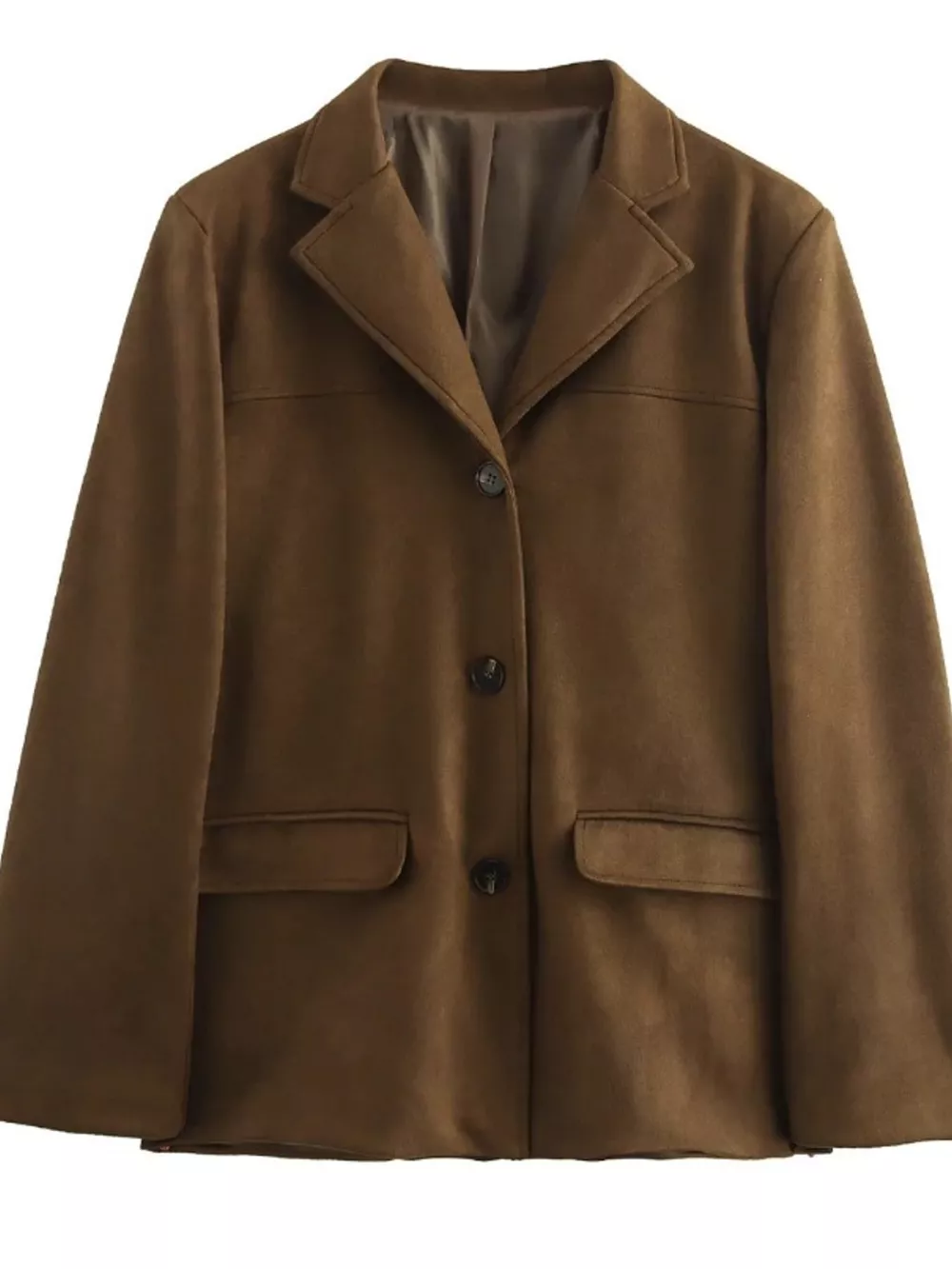 Lapel Collar Button Up Blazer, image 7