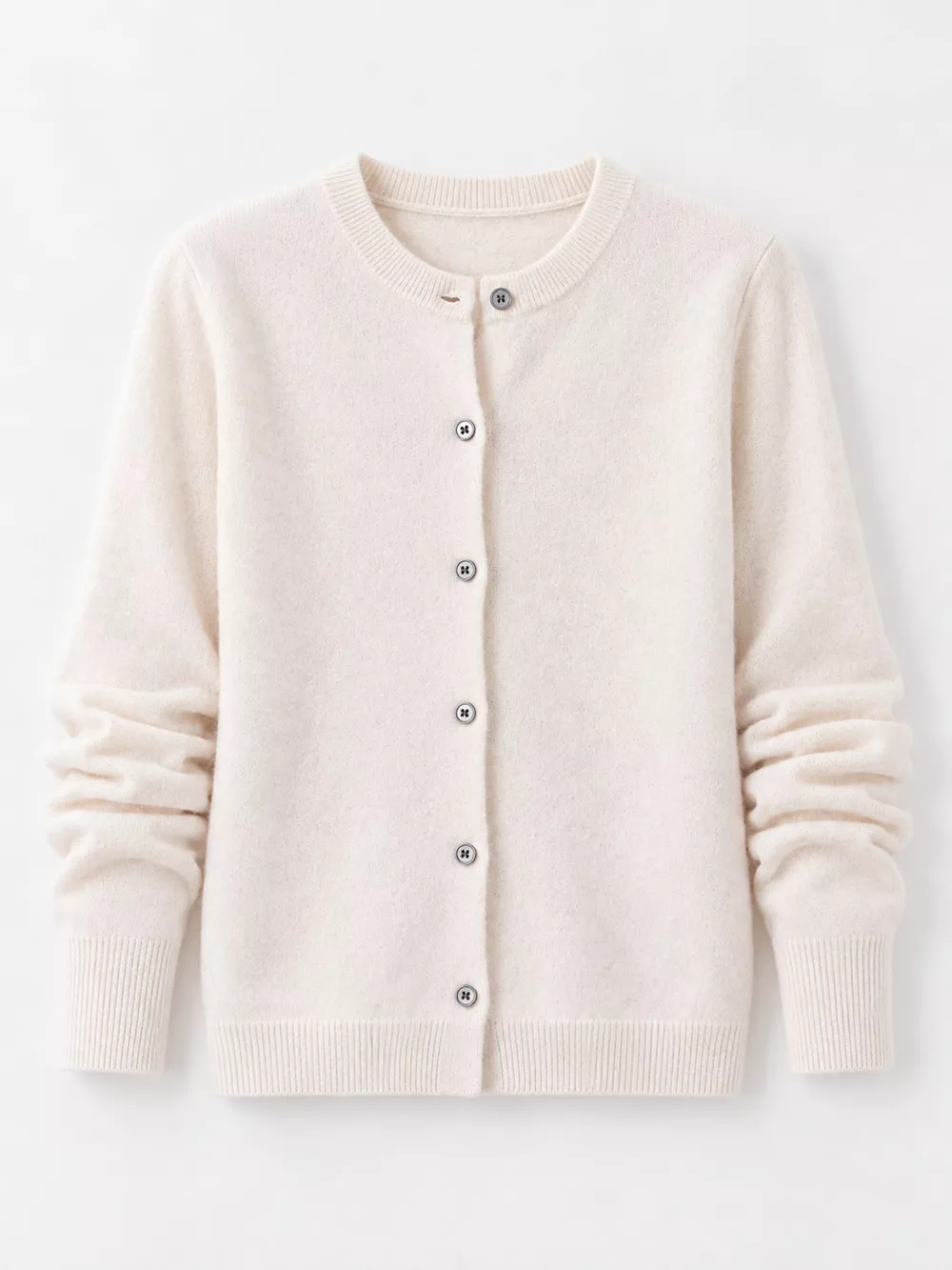 Crew Neck Button-Down Cardigan, image 6