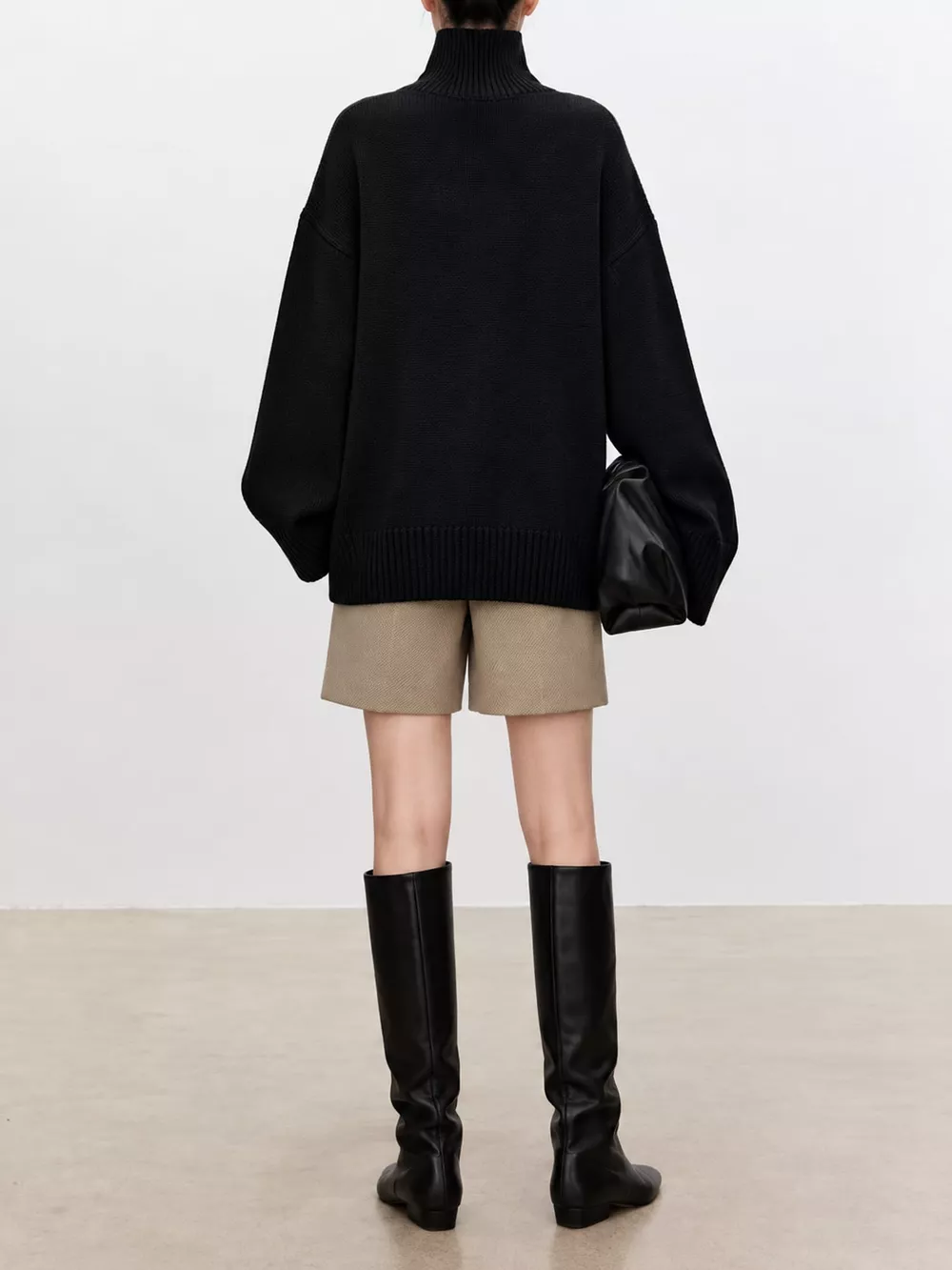Oversized Turtleneck Wool Sweater, image 38