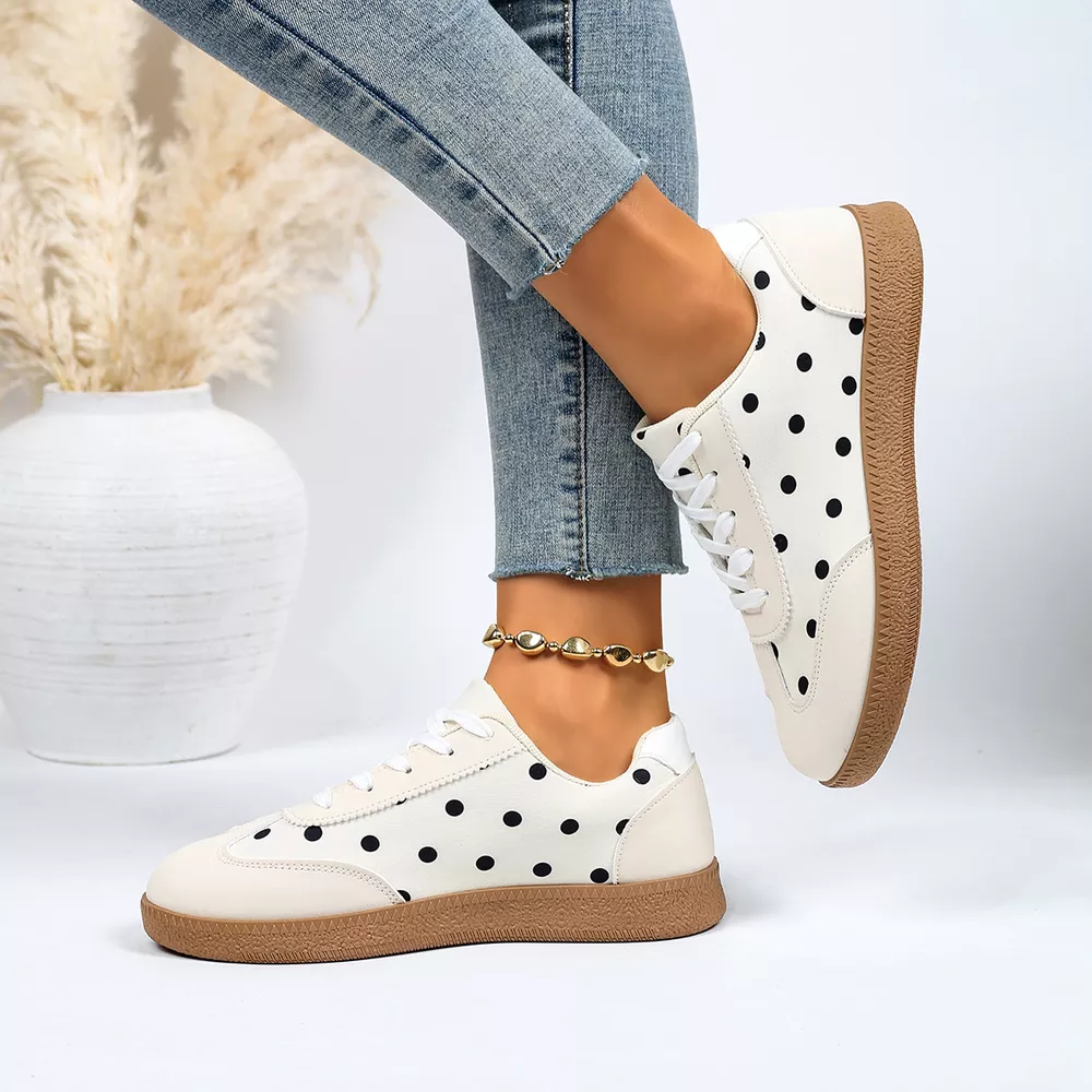 Polka Dot Casual Sneakers, image 9