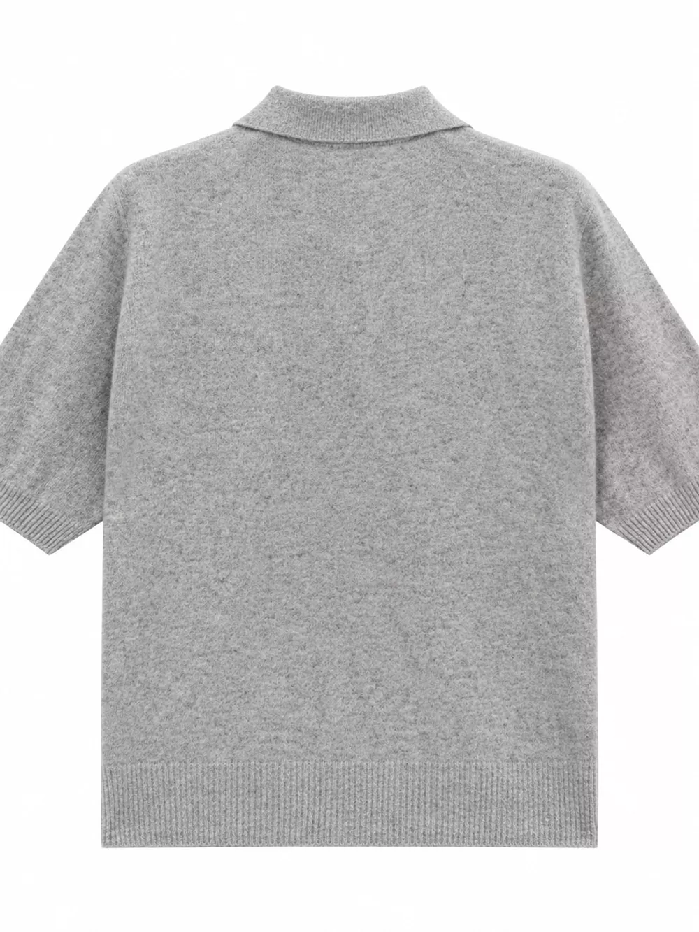 Wool Short-Sleeve knitted Polo Shirt, image 27