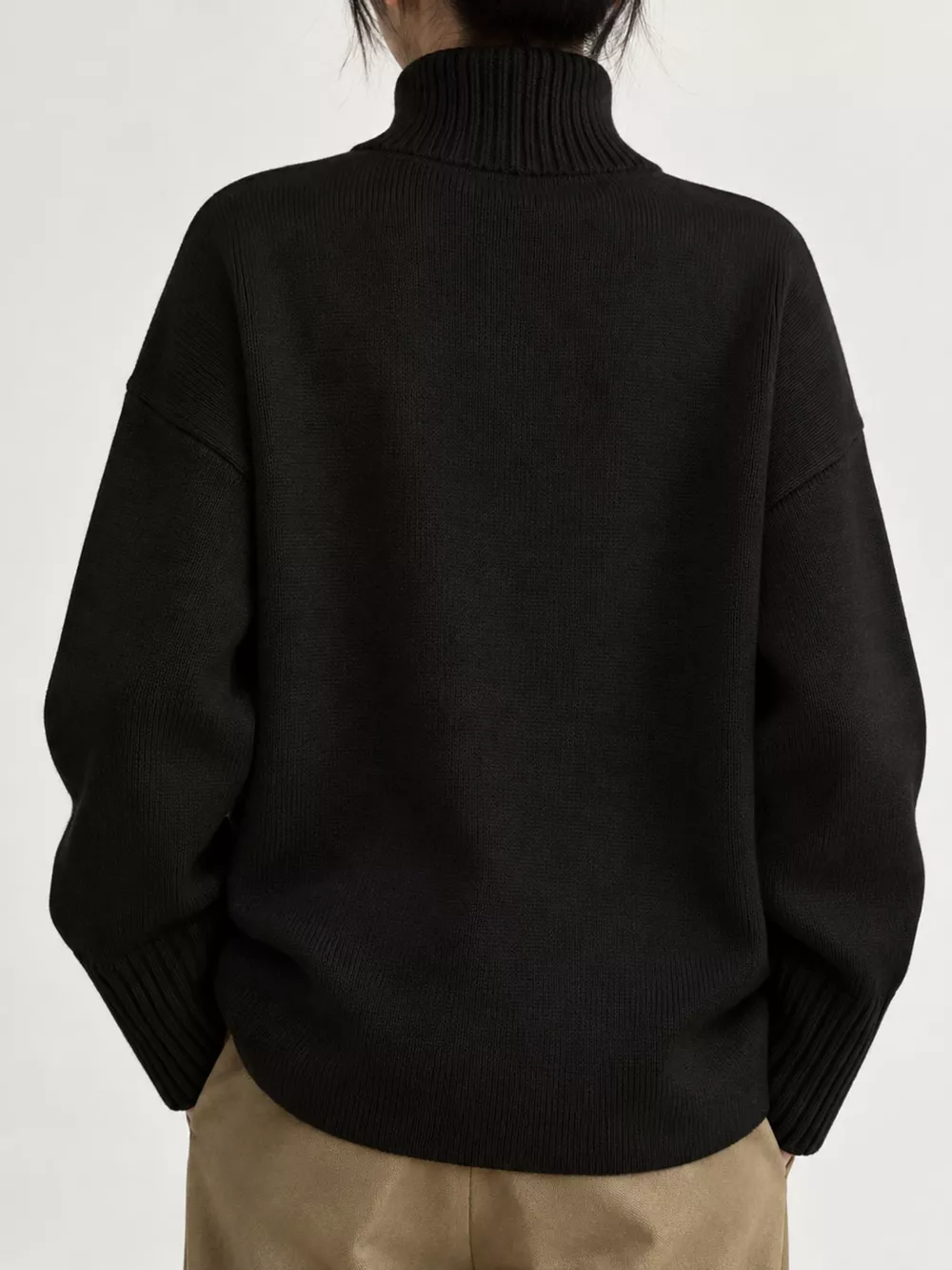 Turtleneck Dropped Shoulder Sweater, image 28