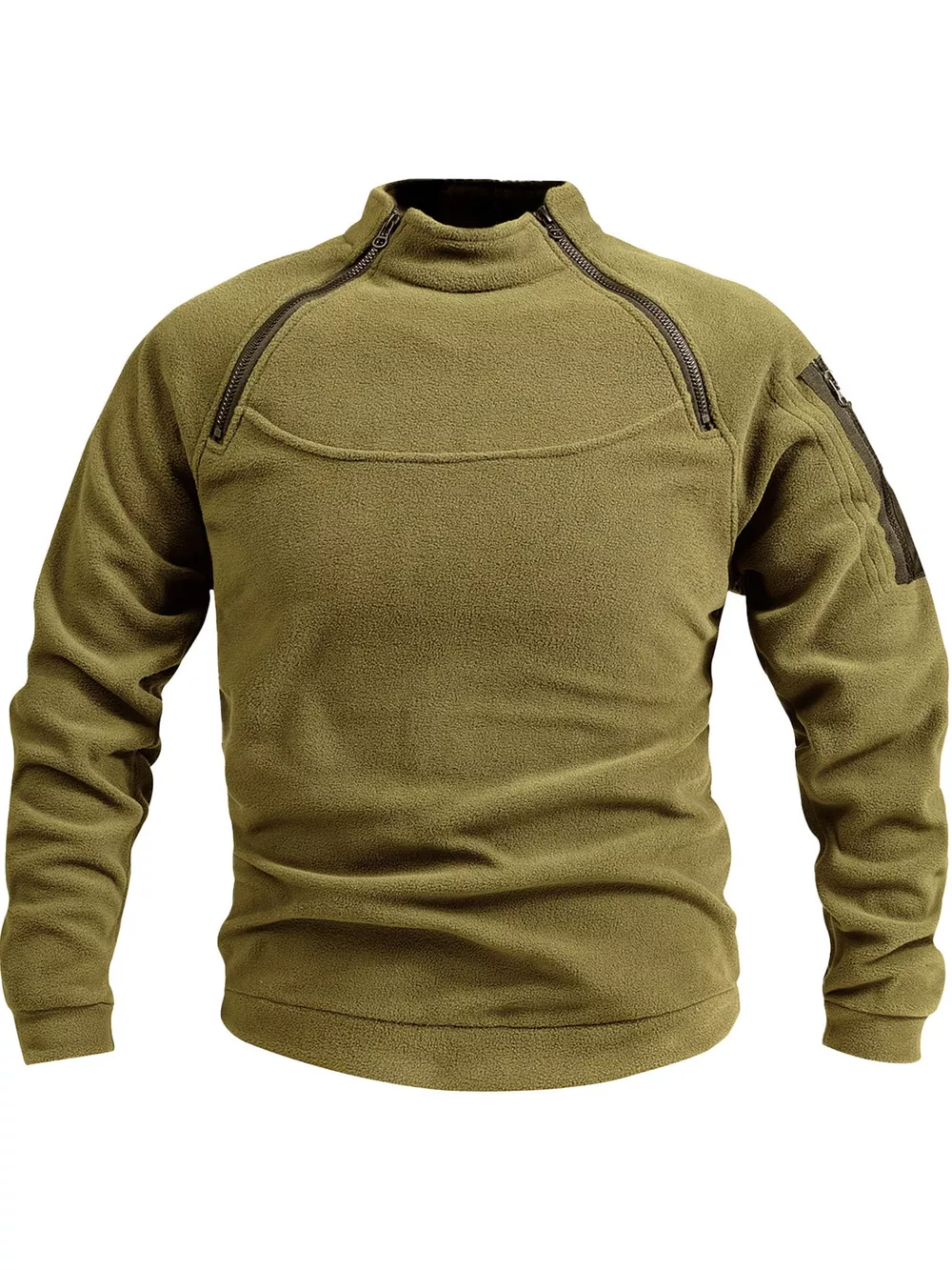 Men's Full Size Fleece Sweatshirt with Dual Zipper Plus Size, image 15