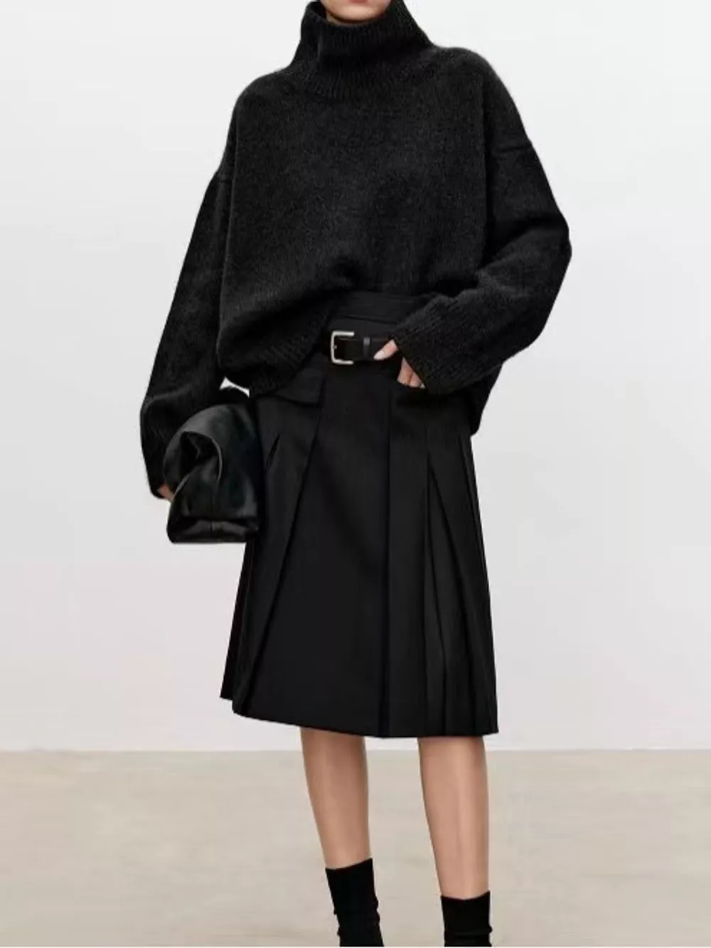 Oversized Turtleneck Wool Sweater, image 33