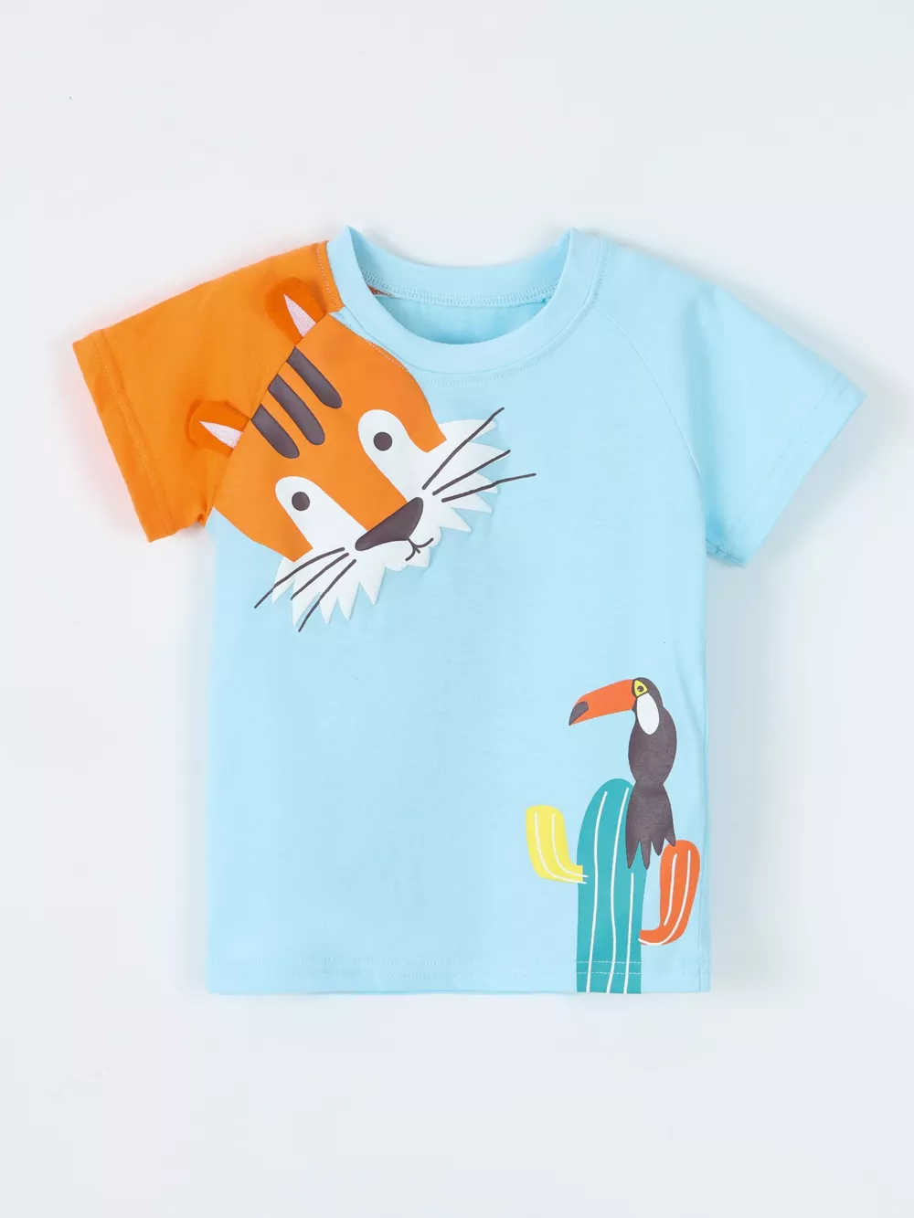 Children's Animal Print Round Neck T-Shirt, image 2