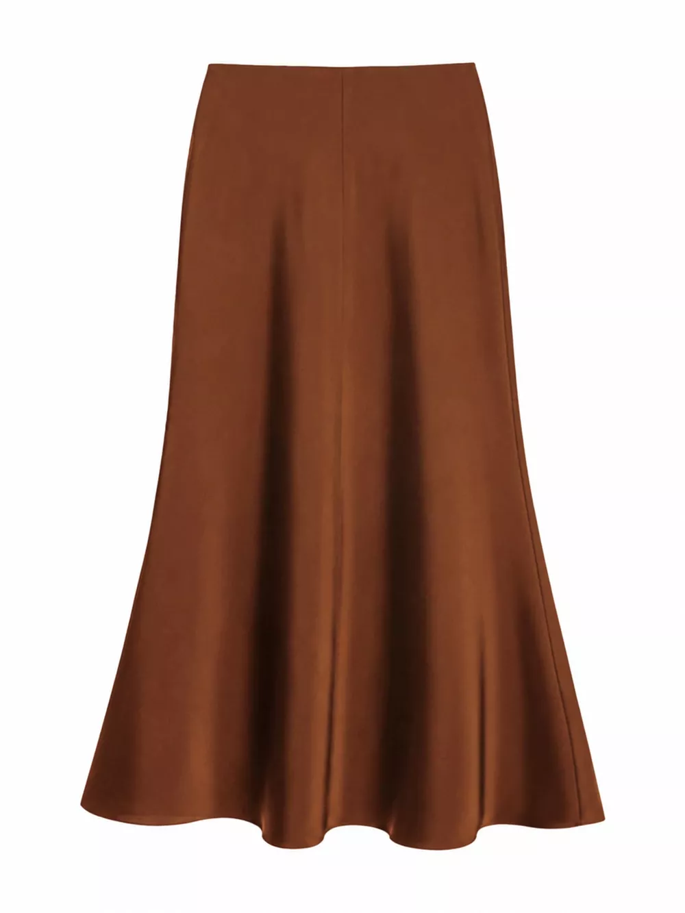 Full Size High-Waisted Satin Midi Skirt Plus Size, image 16