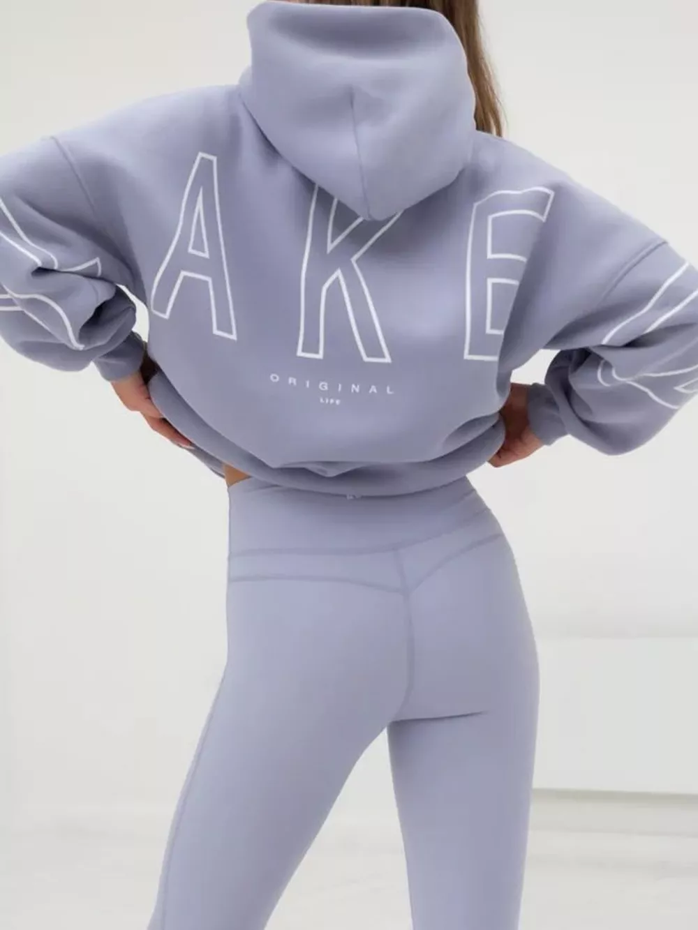 Letter Back Hoodie with Kangaroo Pocket, image 17