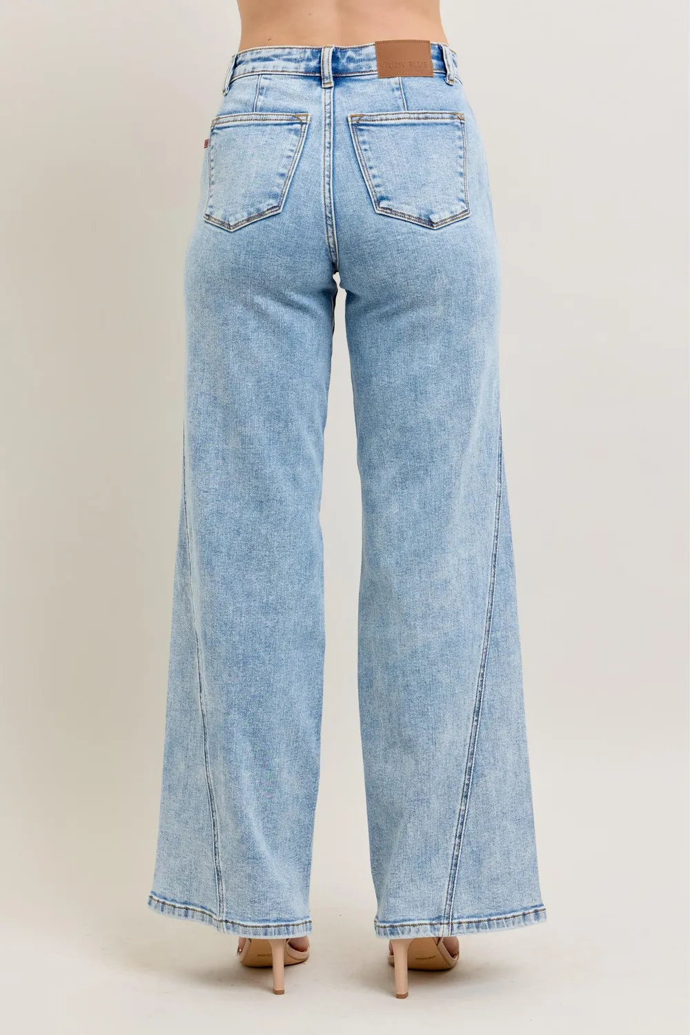 Full Size High Waist Wide Leg Jeans with Skewed Inseam Plus Size, image 7