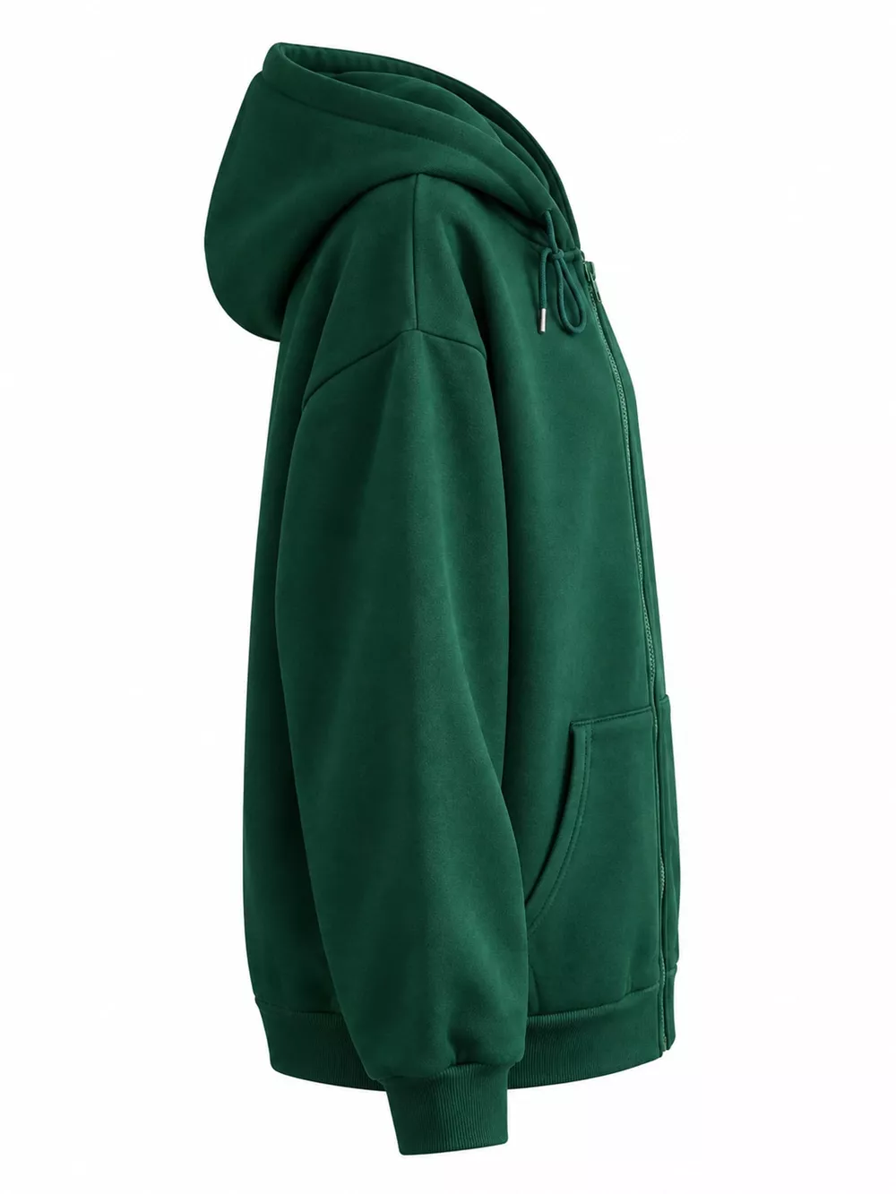 Full Size Oversized Solid Zip-Up Hoodie with Drawstring Plus Size, image 47
