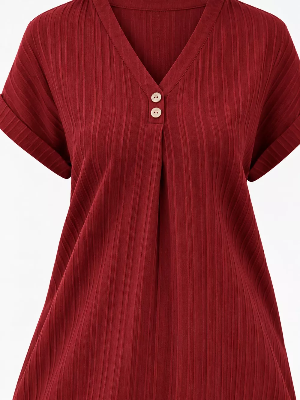 Full Size V-Neck Short Sleeve Midi Dress Plus Size, image 20