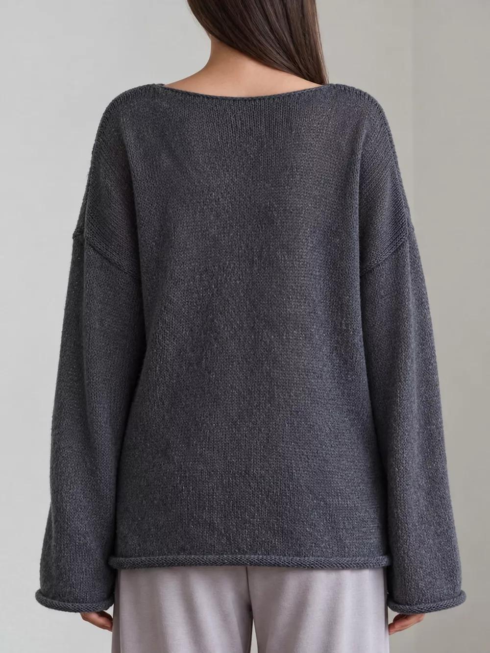 Lightweight Dropped Shoulder Knit Cover Up, image 22