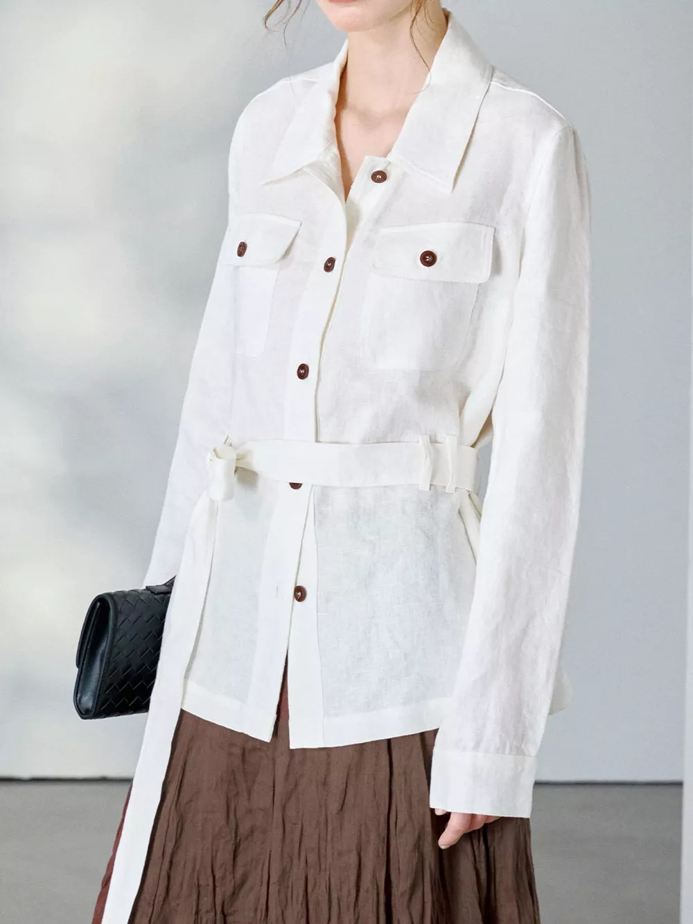 Button Up Long Sleeve Shacket
