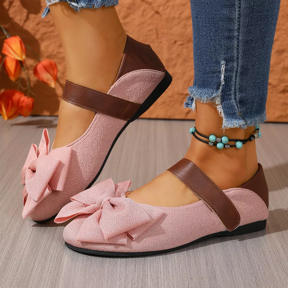 Bow Decor Round Toe Slip-Ons, image 10