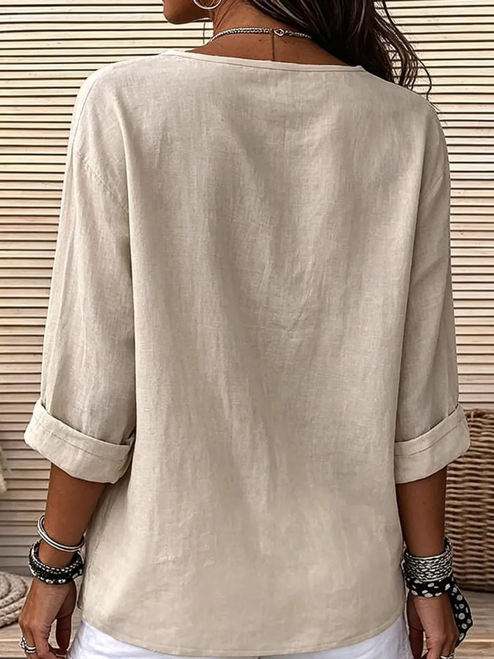 Notched Button Down Shirt, image 5
