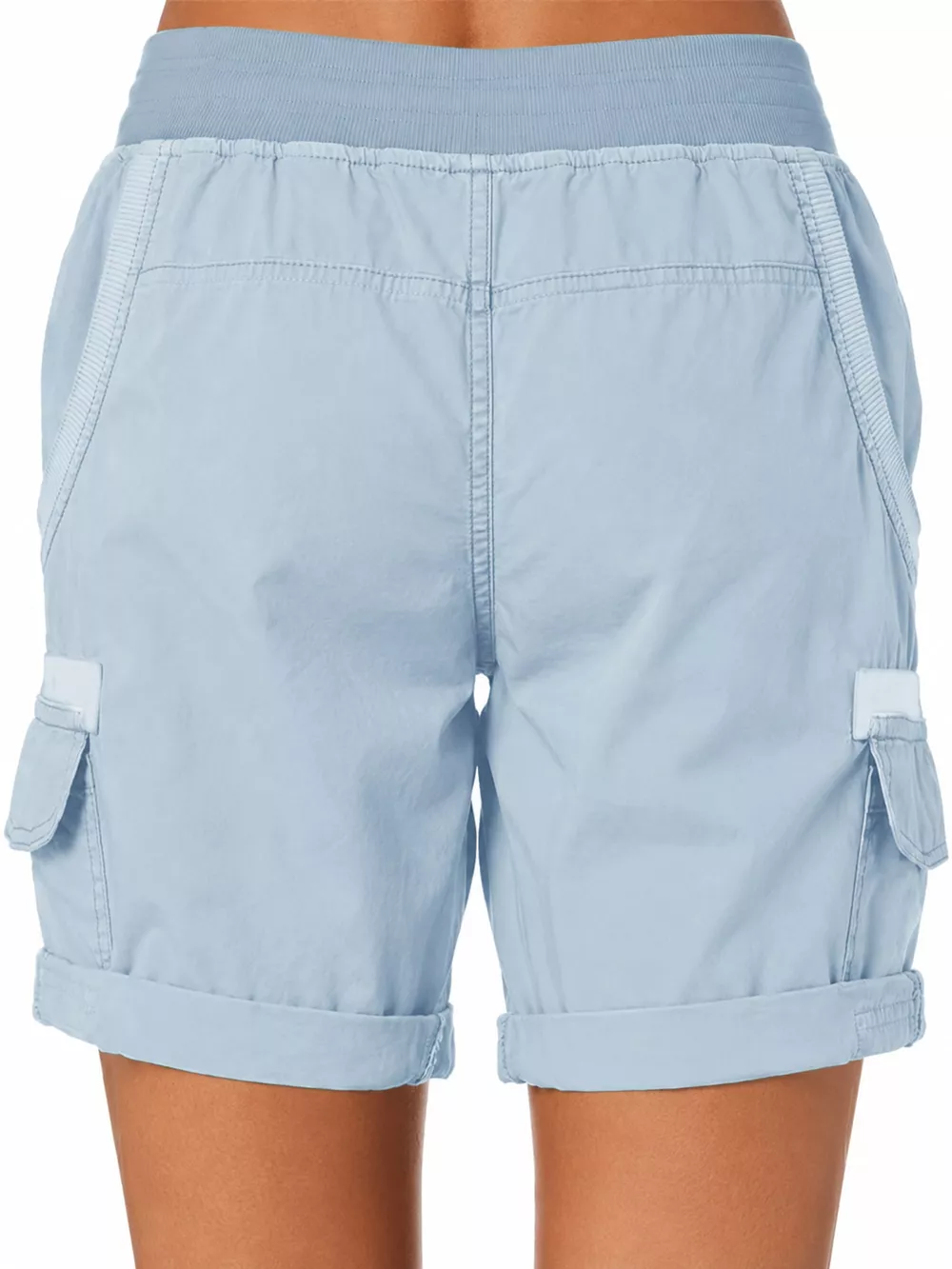 Full Size Drawstring Cargo Shorts Plus Size, image 36