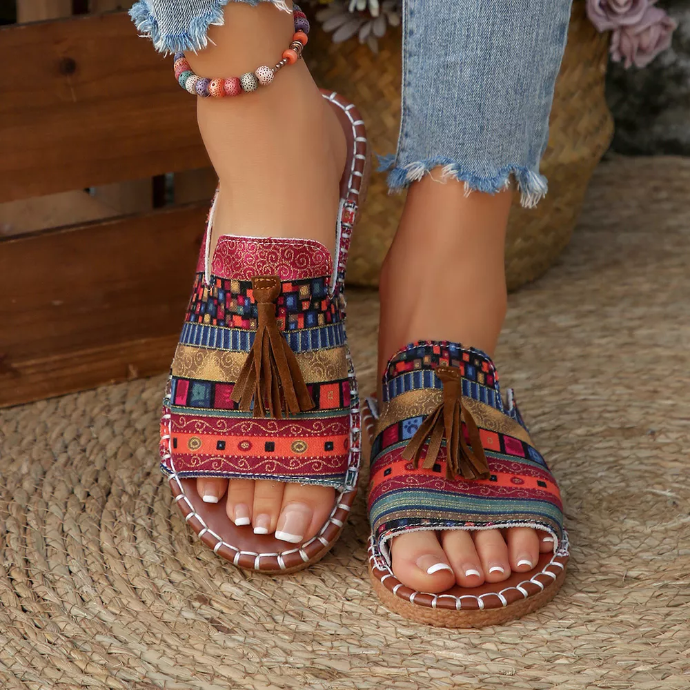 Tassel Open Toe Sandals, image 10