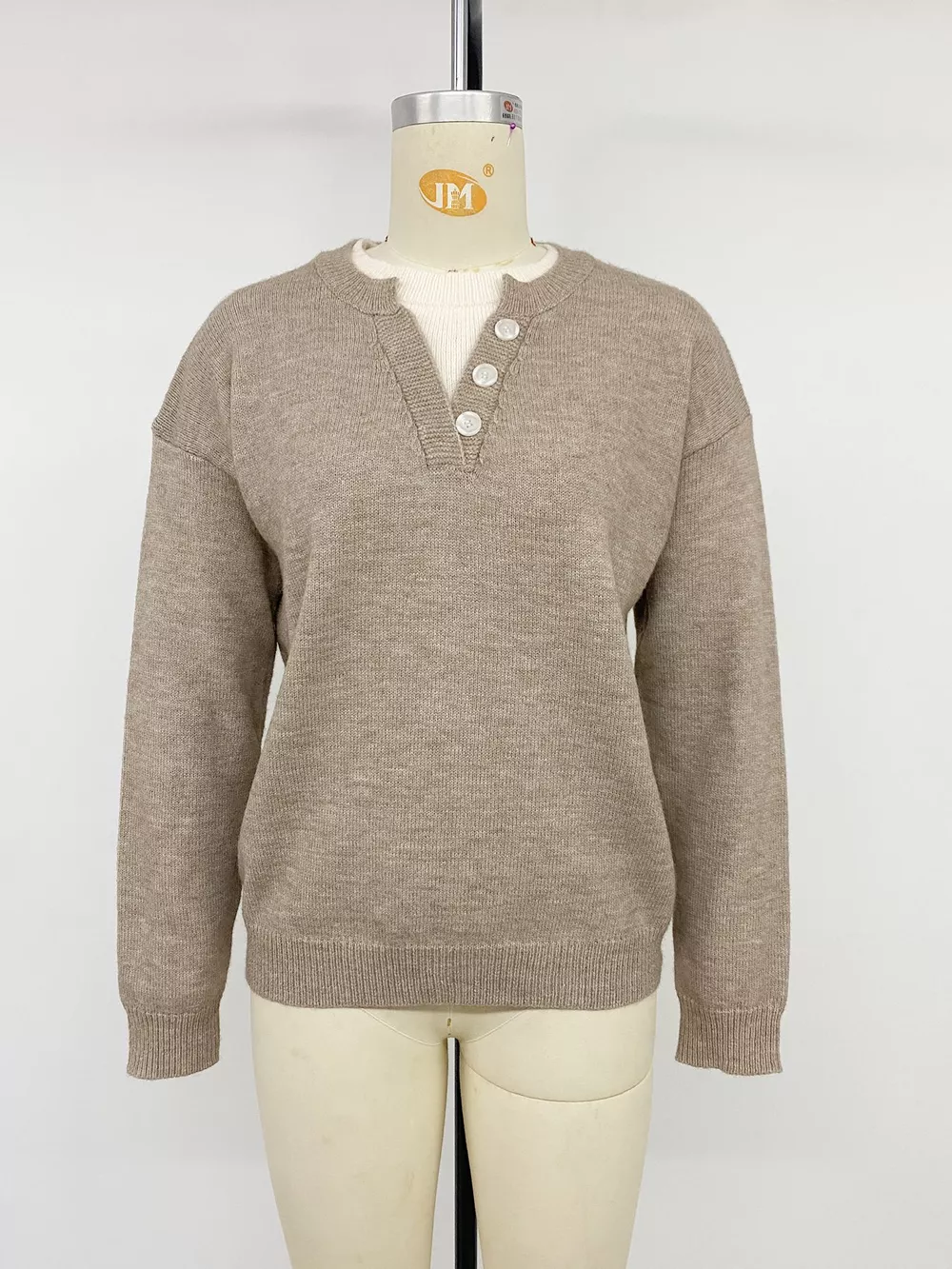 Dropped Shoulder Long Sleeve Sweater, image 11