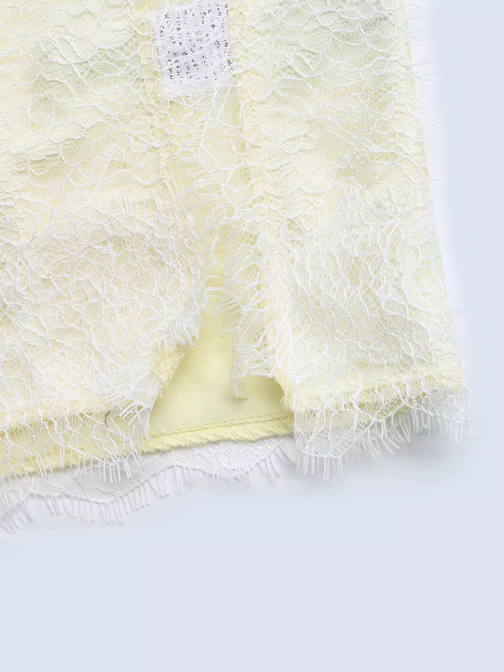Lace Trimmed Slit Midi Dress, image 11