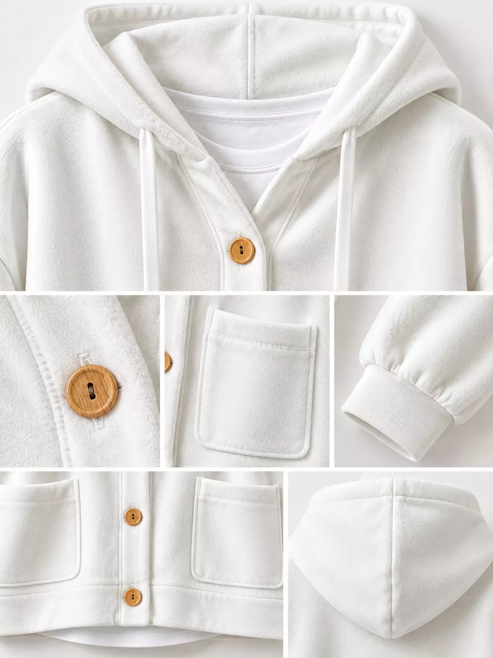 Full Size Velvet Dropped Shoulder Hoodie Plus Size, image 5