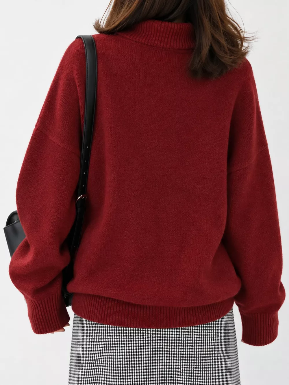 Turtleneck Dropped Shoulder Sweater, image 24