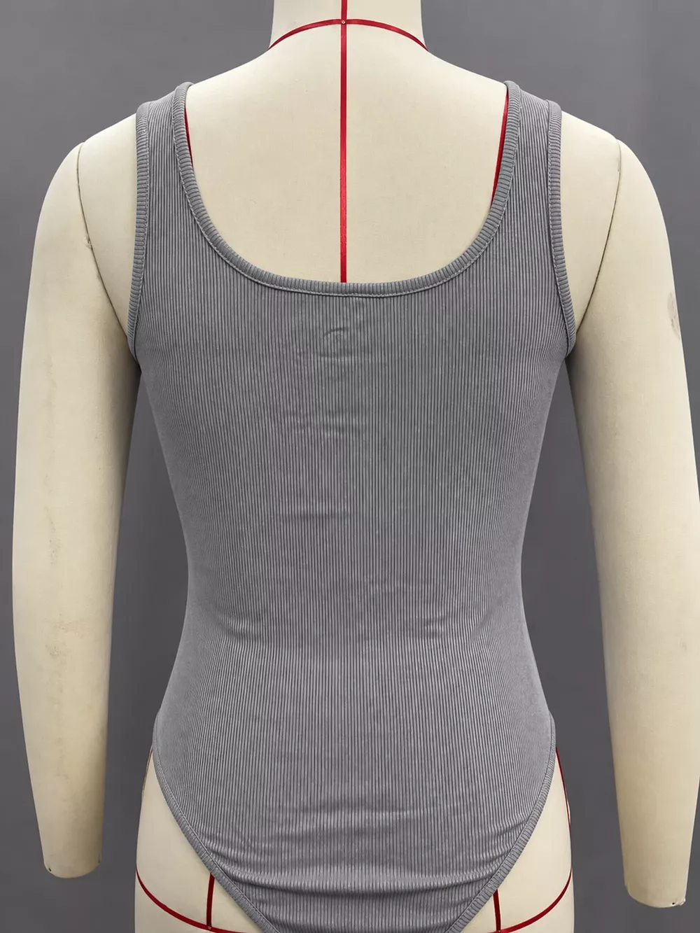 Full Size Ribbed Knit Sleeveless Scoop Neck Bodysuit Plus Size, image 21