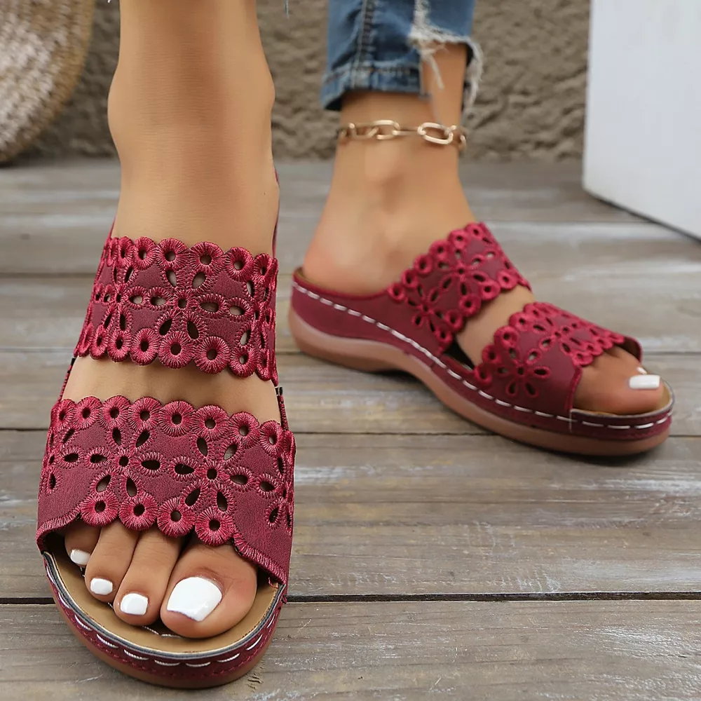 Open Toe Wedge Sandals, image 3