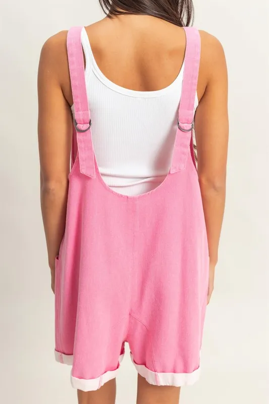 V-Neck Pocket Detail Romper, image 5