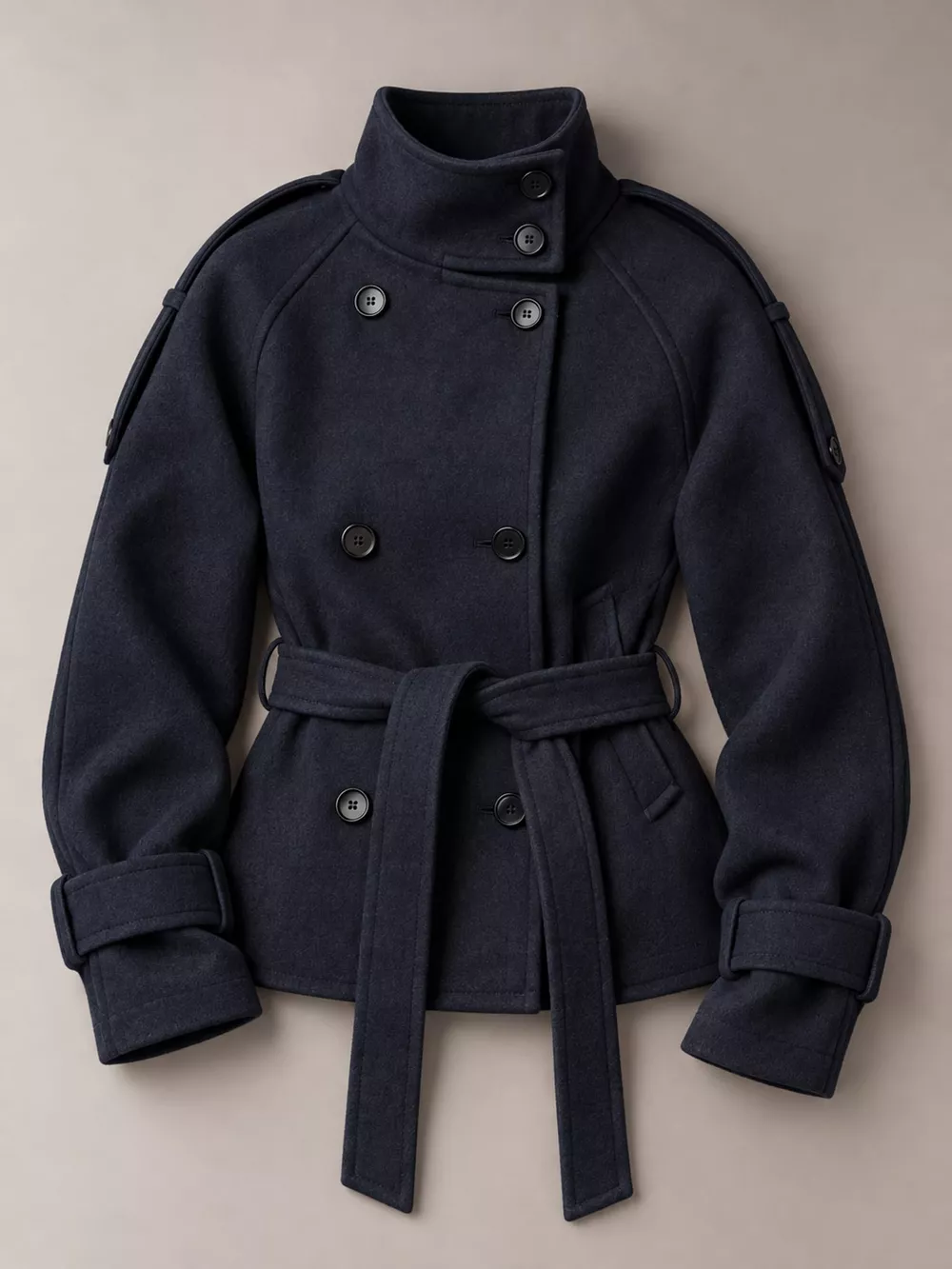 Double-Breasted Belted Outerwear, image 15