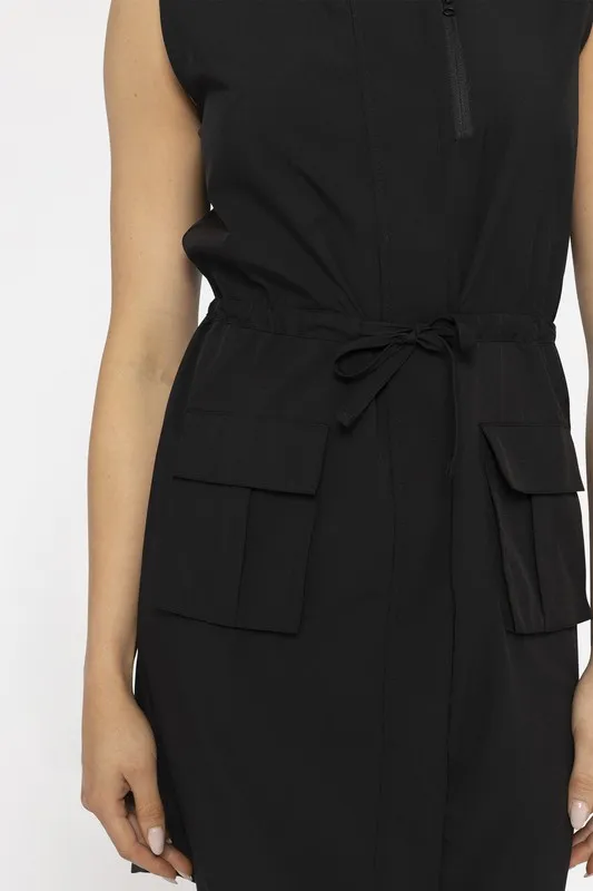 Versatile Drawstring Waist Tank Dress, image 5