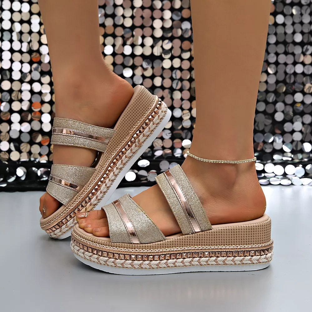 Open Toe Wedge Sandals, image 2