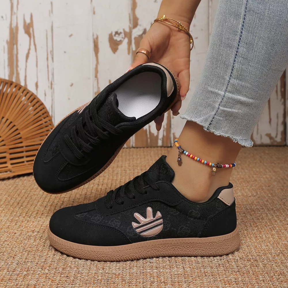 Round Toe Lace Up Sneakers, image 3