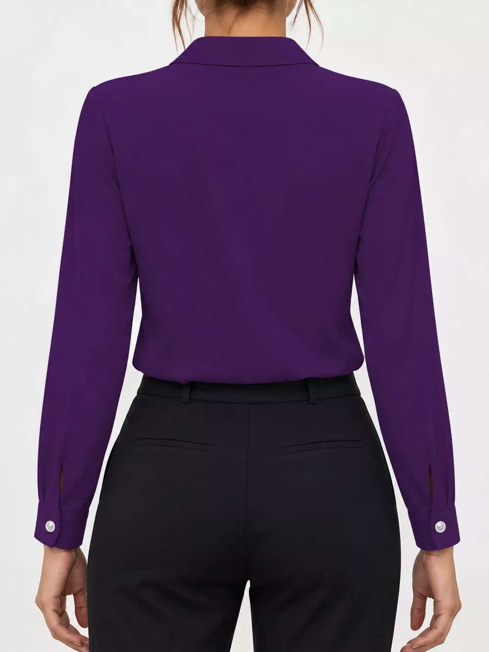Long Sleeve Satin Blouse, image 46