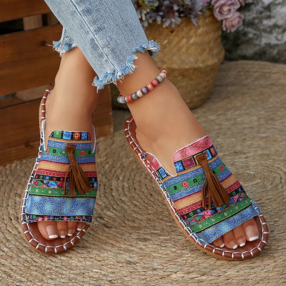 Tassel Open Toe Sandals, image 7