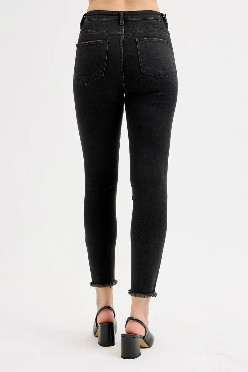 Full Size Tummy Control High Rise Adjustable Waist Skinny Jeans Plus Size, image 5