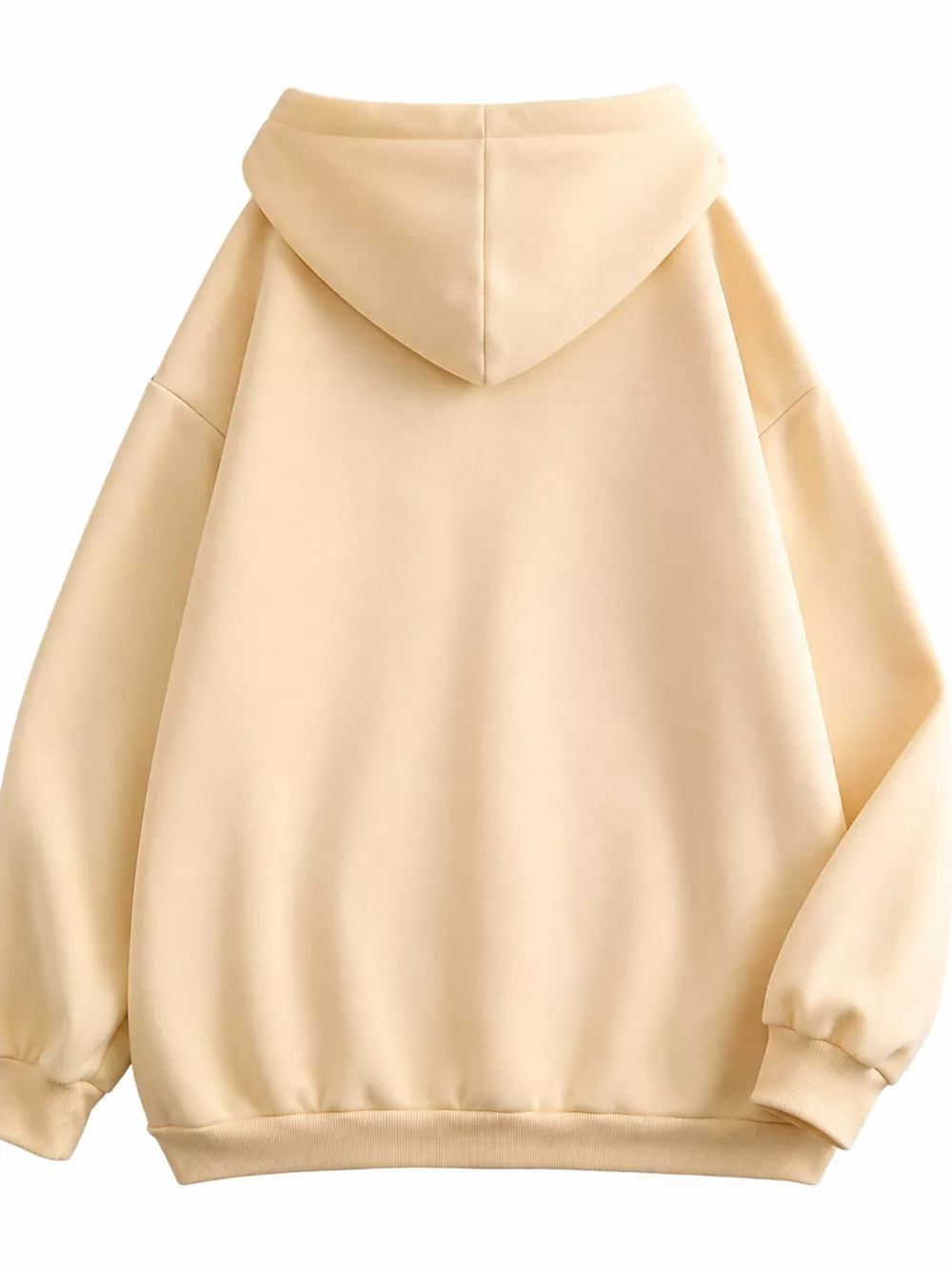 Full Size Oversized Solid Zip-Up Hoodie with Drawstring Plus Size, image 9