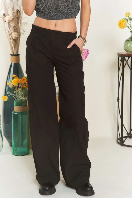 Low Rise Casual Cargo Pants