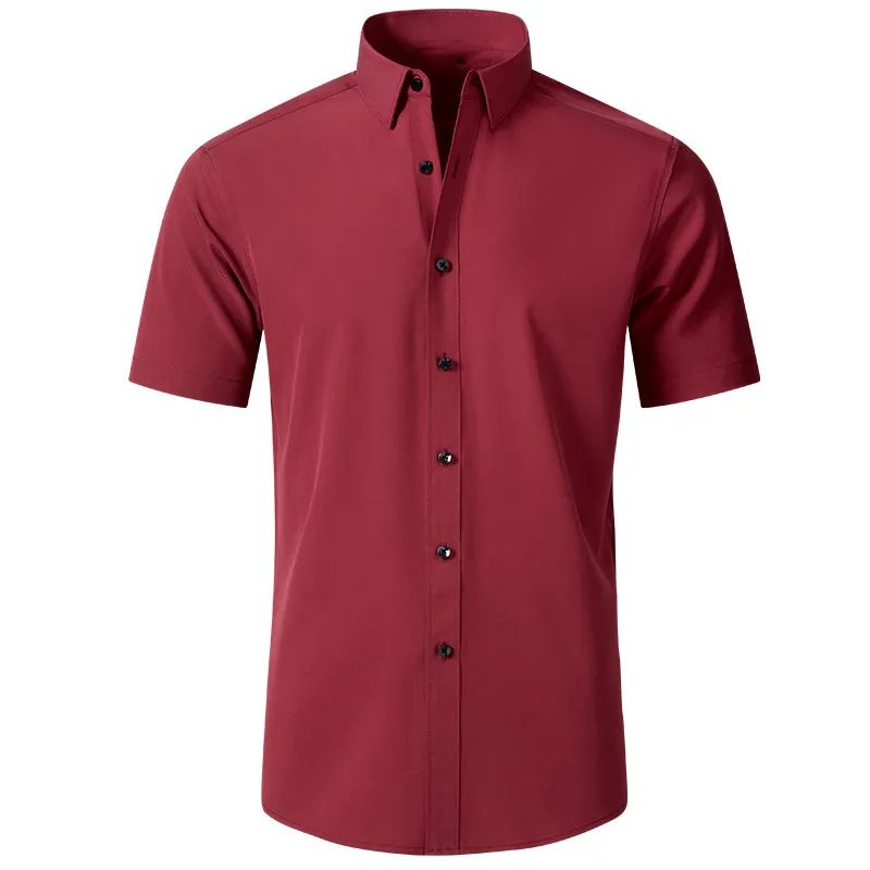 Men's Plus Size Button Up Short Sleeve Shirt, image 2