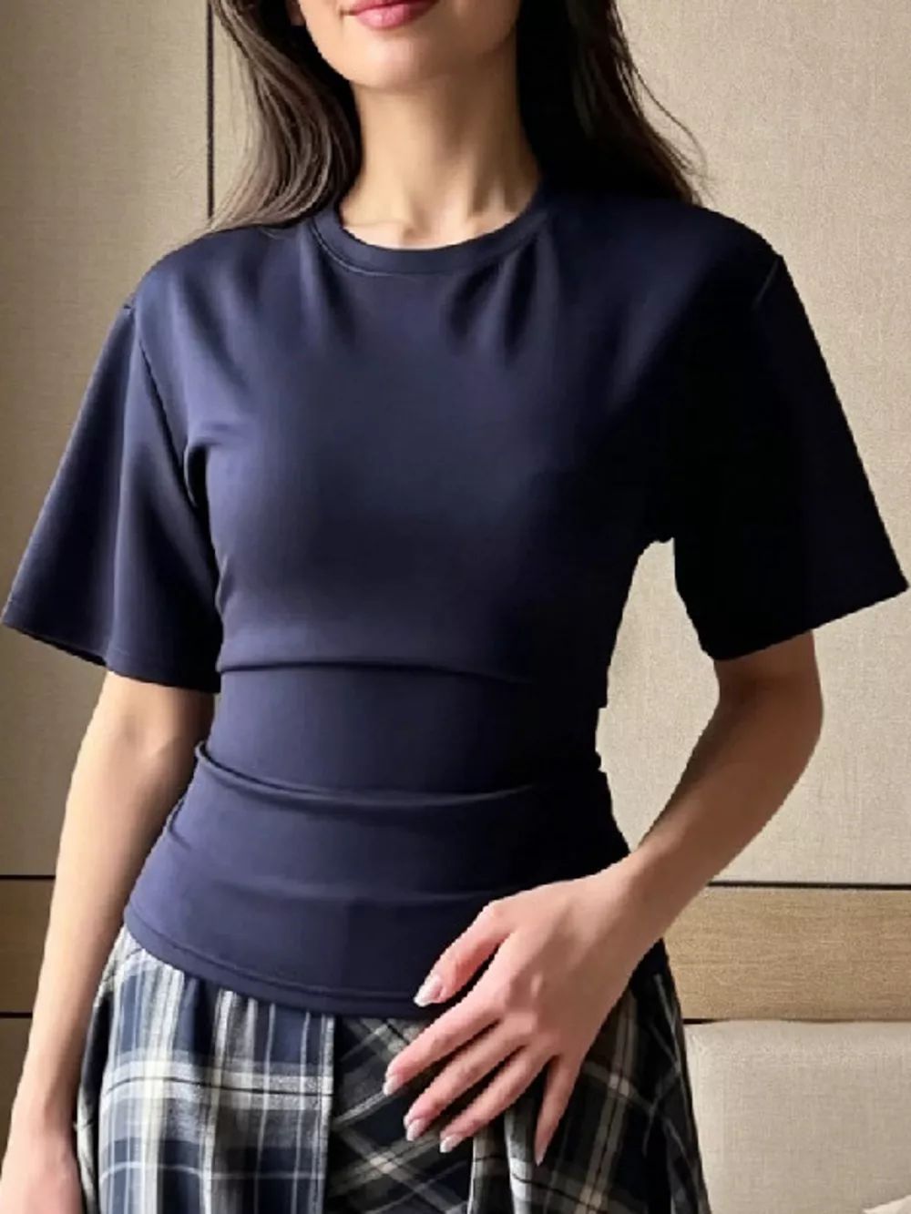 Round Neck Short Sleeve T-Shirt, image 7