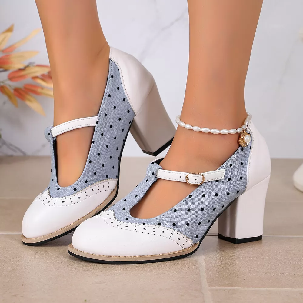 Point Toe Block Heels Pumps, image 5