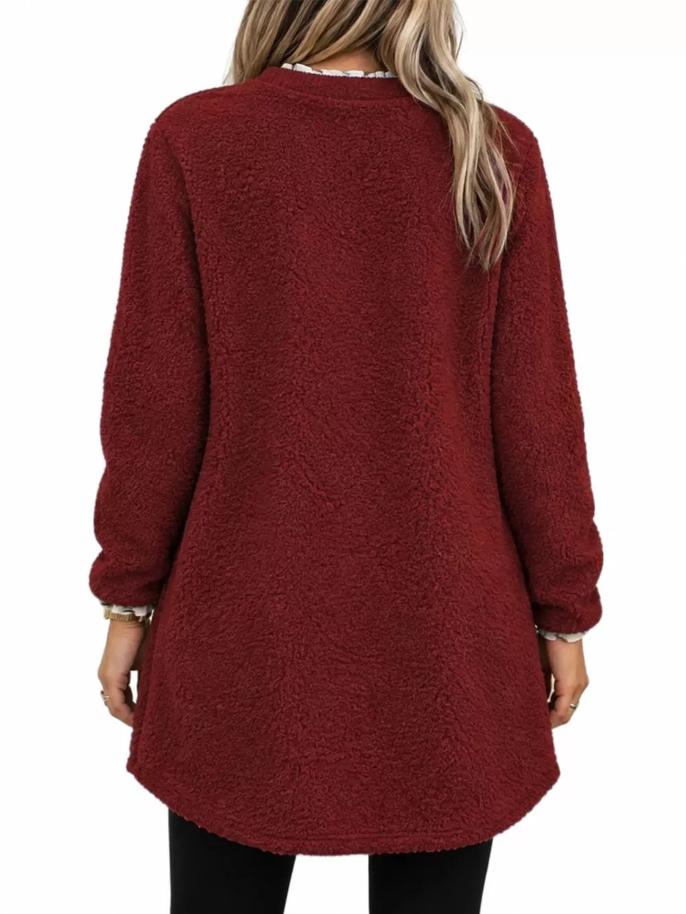 Full Size Fleece Dropped Shoulder Sweatshirt Plus Size, image 22
