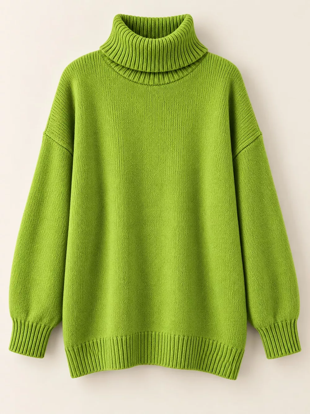 Turtleneck Dropped Shoulder Sweater, image 5