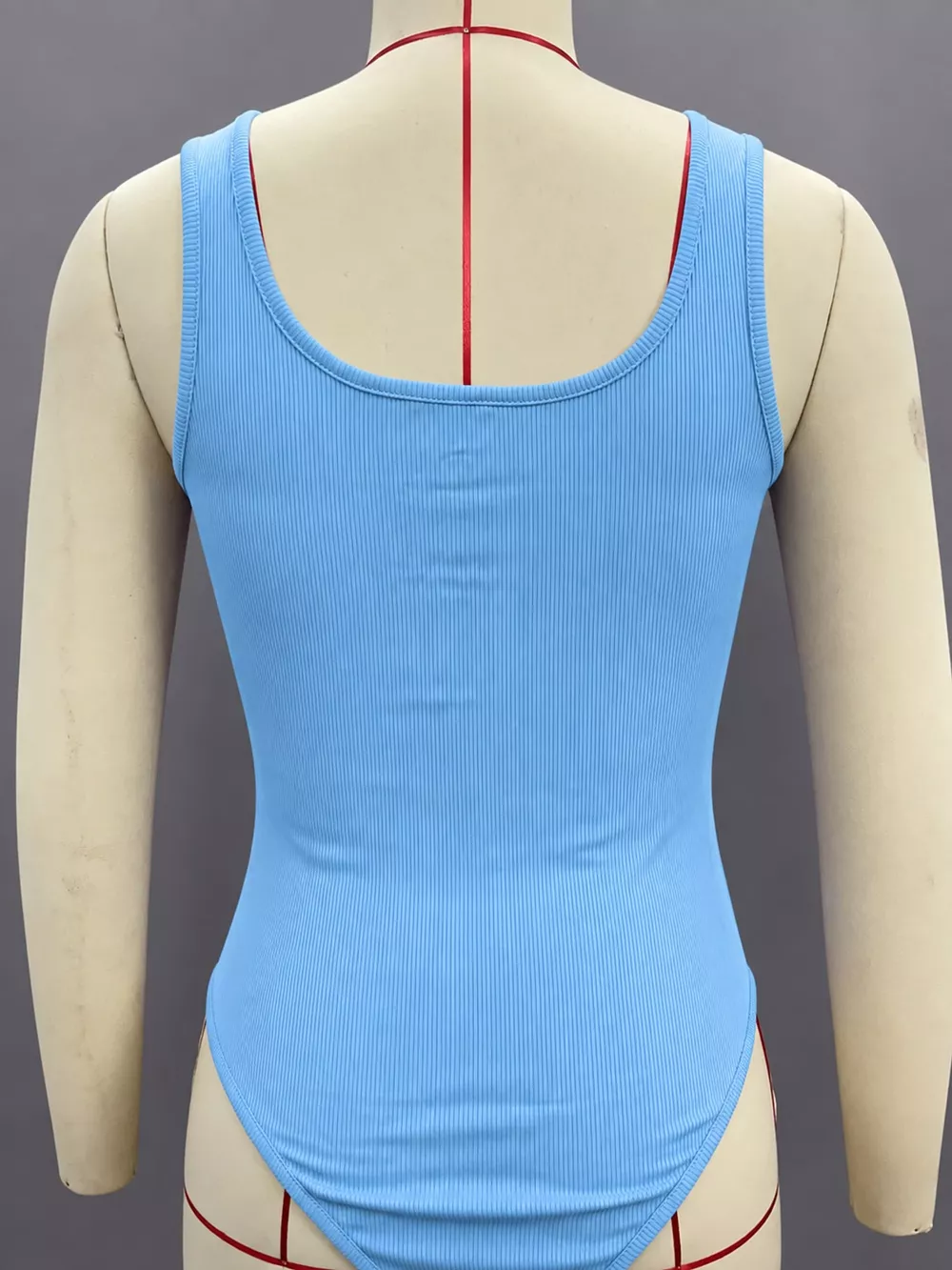 Full Size Ribbed Knit Sleeveless Scoop Neck Bodysuit Plus Size, image 33