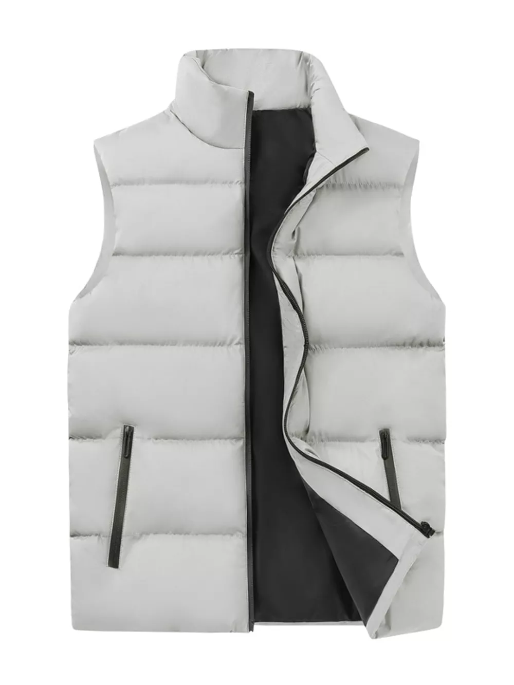 Men's Plus Size Lightweight Zip Up Puffer Vest, image 21