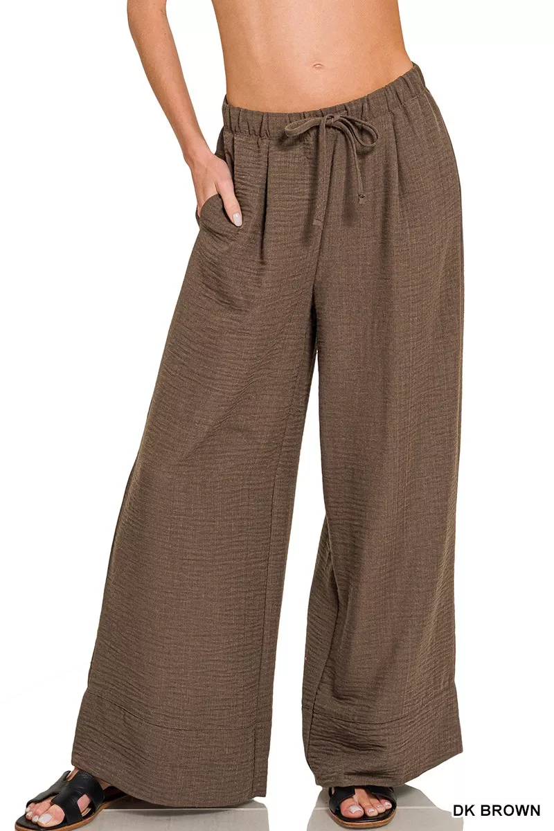 Woven Airflow Drawstring Pants