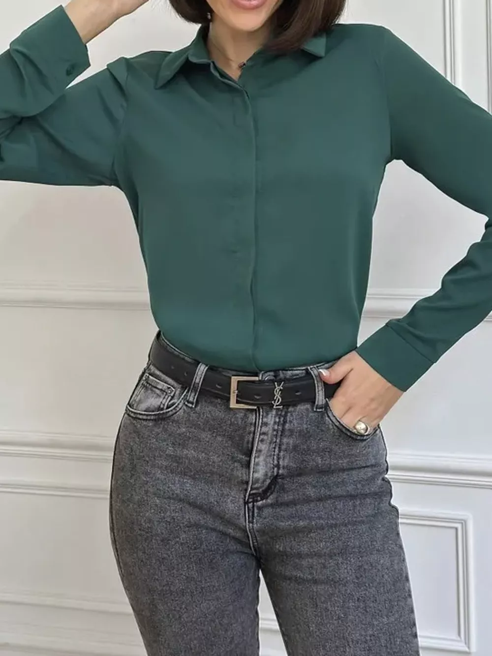 Button Up Long-Sleeve Shirt, image 71