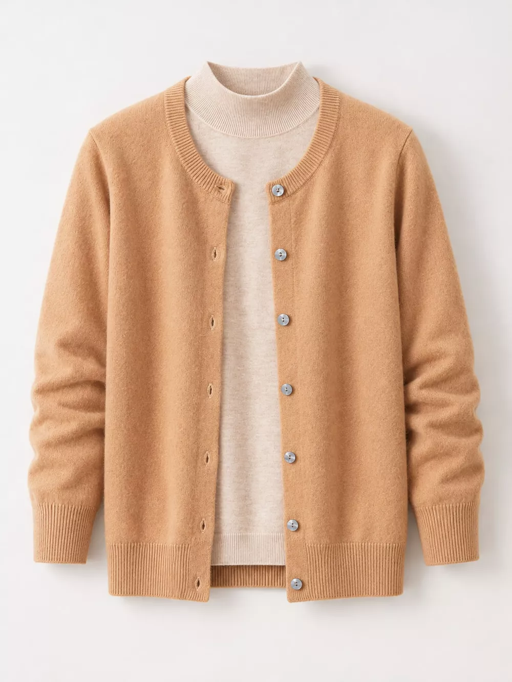 Crew Neck Button-Down Cardigan, image 54