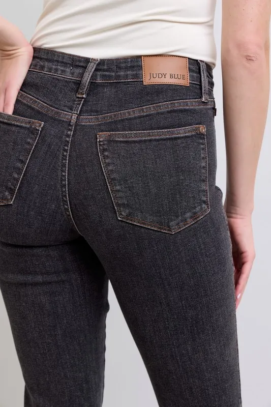 Full Size Mid Rise Tummy Control Slim Jeans Plus Size, image 8