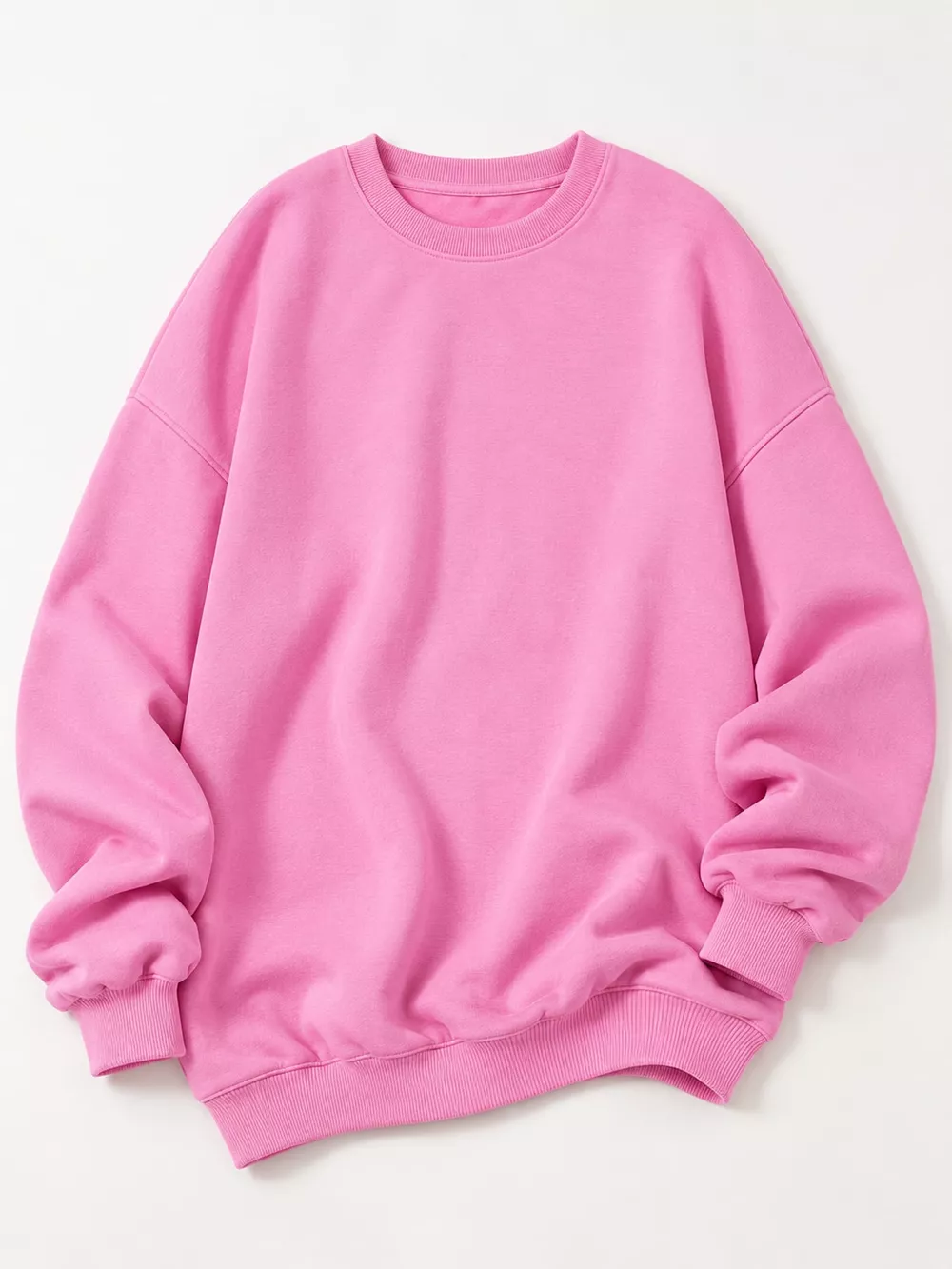 Full Size Crew Neck Dropped Shoulder Sweatshirt Plus Size, image 38